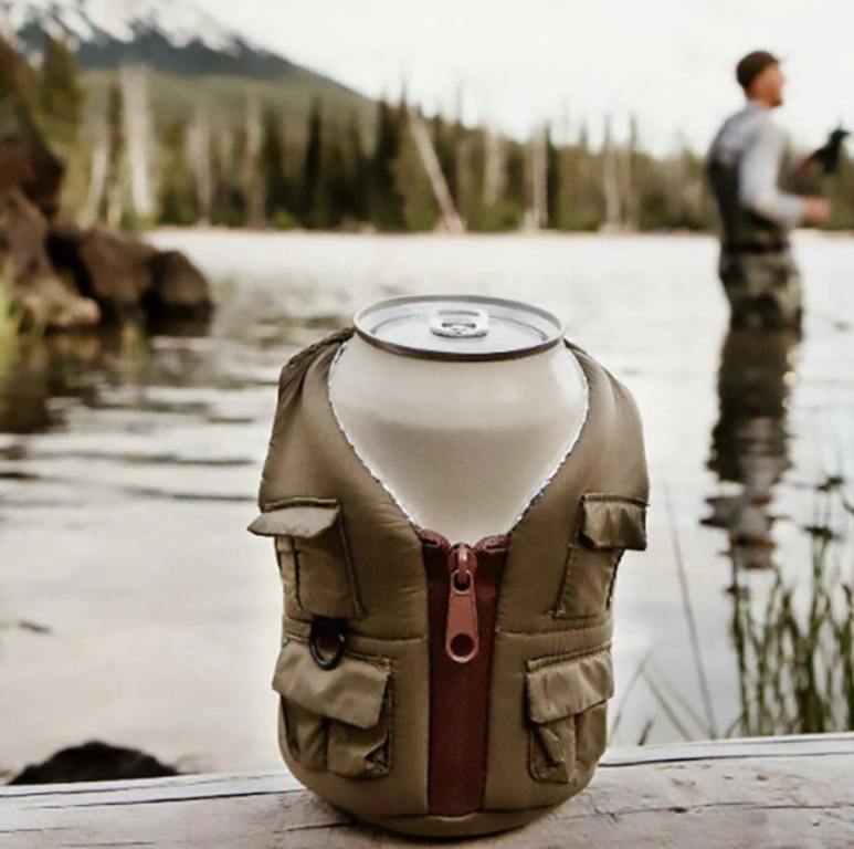 fishing vest beer holder