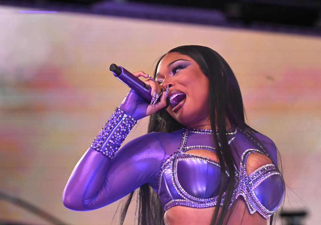 Megan Thee Stallion performing at Times Square New Year's Eve 2024 Celebration, Listening To These 5 Artists Make You Drive Better