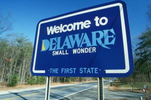 delaware welcome sign