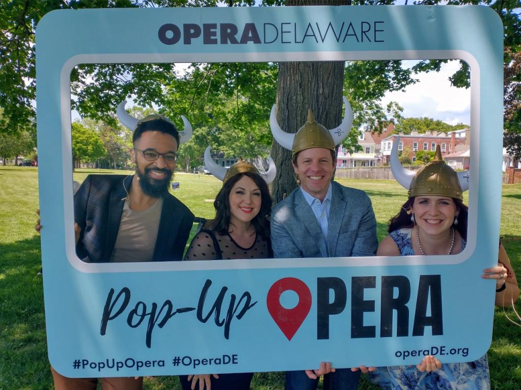 Photos from Pop-Up Opera performances - bubble machine! photo ops! T-shirt cannon not pictured