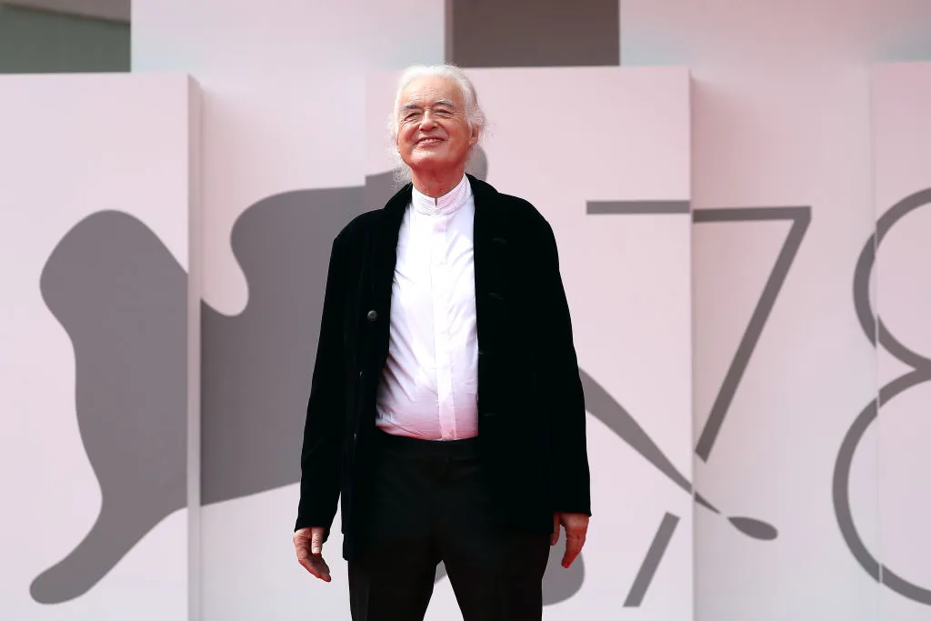 Jimmy Page attends the red carpet